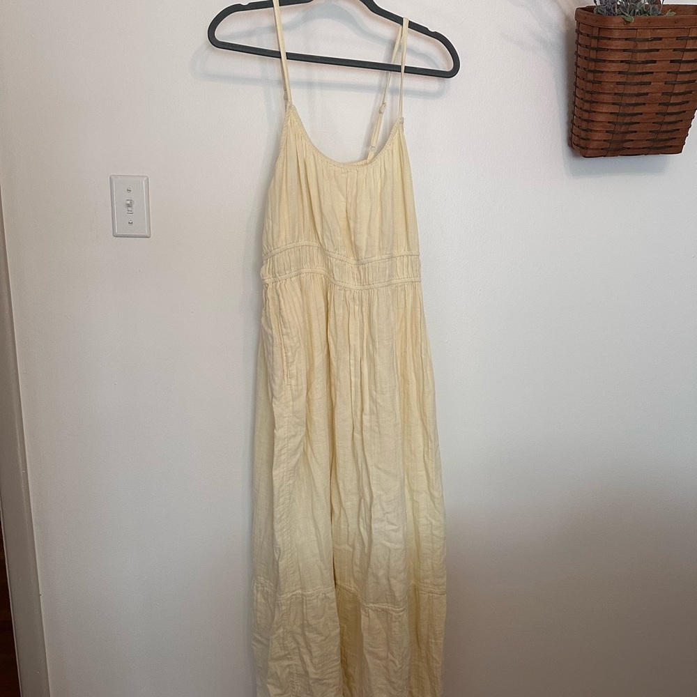 Pact Cream Maxi Dress